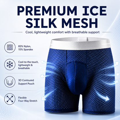 🔥LAST DAY 80% OFF+🎁2026 UPGRADED Premium Leakproof IceSilk Boxer Briefs
