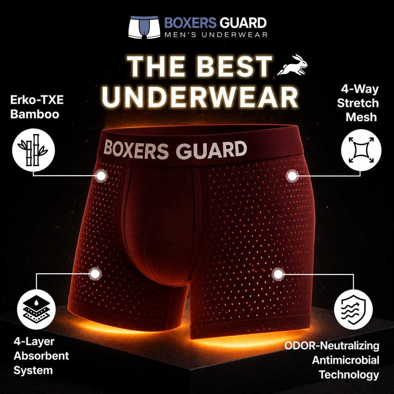 🔥LAST DAY 80% OFF+🎁2026 UPGRADED Premium Leakproof IceSilk Boxer Briefs